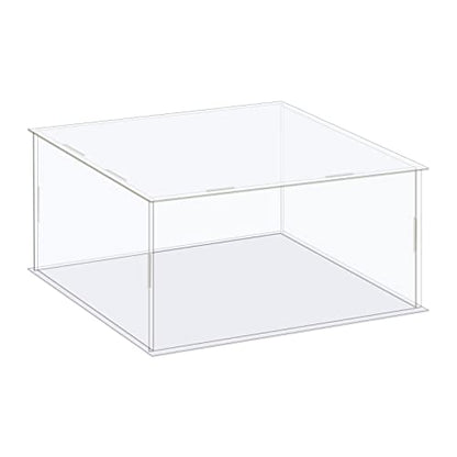 MECCANIXITY Acrylic Display Case Box Clear Dustproof Protection Showcase 8.3x8.3x4.3 Inch for Collectibles Display - size: 8.3x8.3x4.3 Inch