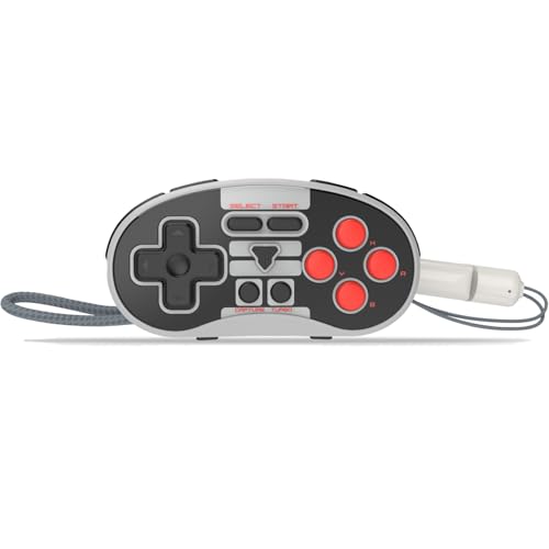 FANTECH Mini Retro Bluetooth Gamepad: Pocket Wireless Switch Controller, Gray - color: gray