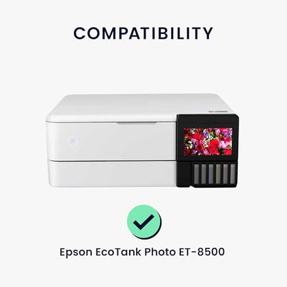kwmobile Dust Cover Compatible with Epson EcoTank Photo ET-8500 - Printer Case - Fabric Protector Cover - Dark Grey