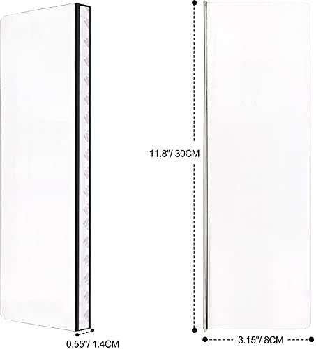 2 Pcs Computer Monitor Memo Board for Frameless Monitors,11.8 X 3.15 Inch Monitor Sticky Note Holder Computer Monitor Message Board for No Edge Monitors