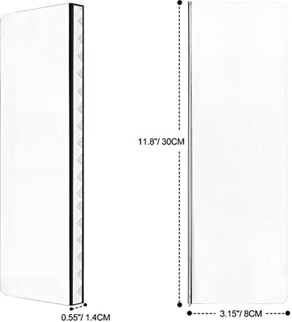 2 Pcs Computer Monitor Memo Board for Frameless Monitors,11.8 X 3.15 Inch Monitor Sticky Note Holder Computer Monitor Message Board for No Edge Monitors