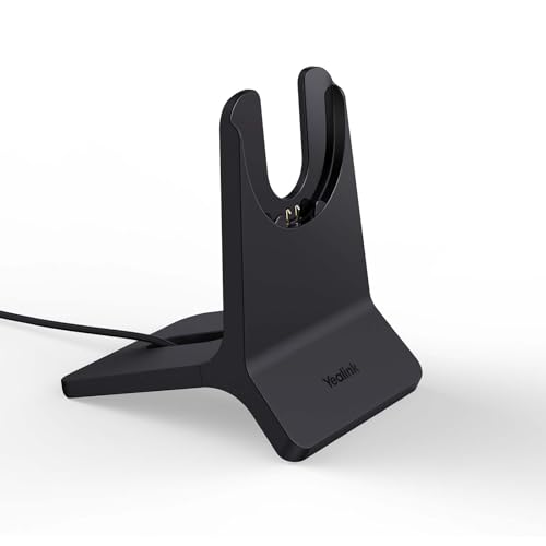 Yealink BHC74 Charging Stand for BH74 Bluetooth Headset & WH68 Hybrid Headphone, ≤90min Fast Charging, NO Power Adapter Needed, NO Headset Control Function, 1.2m USB-A Cable (ONLY Charging Stand)