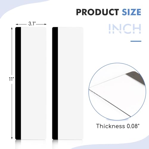 DOLLAR BOSS 2 Pcs 11" x 3.1" Transparent Acrylic Monitor Memo Board | Monitor Side Panel, Computer Screen Note Holder, Office Desk Accessories, Message Board for Sticky Notes, Fits PC & Laptop - size: 11''x3.1''-2pcs