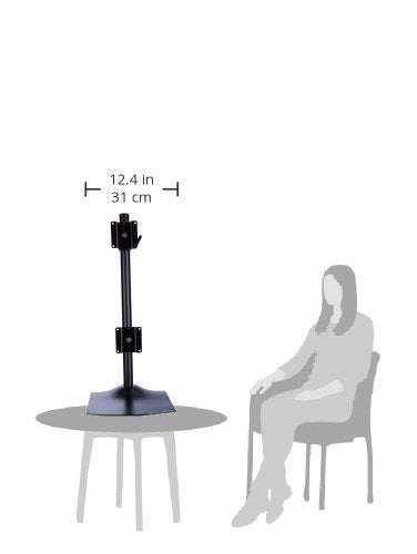 DS100 Dual-Monitor Desk Stand, Vertical - style: 2 Displays