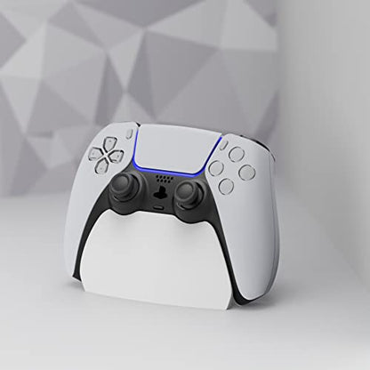 playvital White Controller Display Stand for ps5, Gamepad Accessories Desk Holder for ps5 Controller with Rubber Pads - color: White