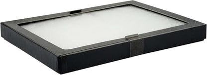SE Glass Top Display Box - JT926 - size: 8-⅝” x 6-⅝” x ¾"
