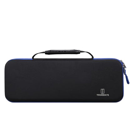 Tourmate Hard Storage Case for ASUS ROG II 96/Logitech K 585 Wireless Gaming Keyboard - Travel Case for RK ROYALKLUDGE RK98/RK96/N80/RK61,Aula F87/HERO 68/ S98 Pro(Only Box) (Black & Blue) - color: Black & Blue