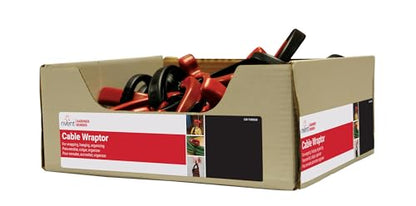 Gardner Bender - CW-T4RR20 EACH CW-T4RR20 Extra-Large Cable Wraptor for Cord/Hoses/Wire/Cable/Rope Organizer, Strong Locking Design, Reusable, 4 Inch. Bundle Diameter, Easy Release & T-Handle, Black & Red, X-Large - size: X-Large (1 Count)