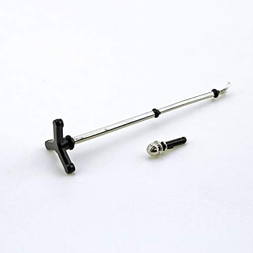 Black Mini Model Microphone,1:12 Dollhouse Miniature Scene Model Microphone with Stand Play Toy, Decortion, Dollhouse Furniture, Doll's Microphone Dollhouse Decoration Accessories(90 x 18 mm)