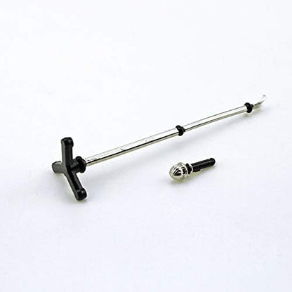 Black Mini Model Microphone,1:12 Dollhouse Miniature Scene Model Microphone with Stand Play Toy, Decortion, Dollhouse Furniture, Doll's Microphone Dollhouse Decoration Accessories(90 x 18 mm)