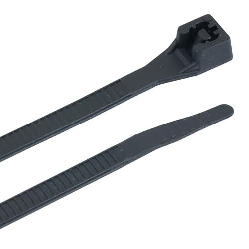 Gardner Bender 46-308UVB Cable Tie, 8 inch., 75 lb. Tensile Strength, Wire / Cord Management Industrial and Household Use, Nylon Zip Tie, 100 Pk., UV Resistant Black - color: Uv Black, size: 100 Pack, style: 8 inch., 75 lb tensile