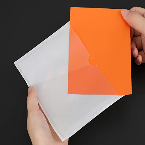 30 Pack Self-Adhesive Index Card Pockets with Top Open for Loading - Ideal Index Card Holder for Organizing and Protecting - Crystal Clear Plastic (5.9 x 4.7 Inches) - size: 5.9 x 4.7 Inches
