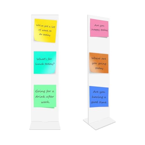 4-Piece Message Board, Memo Board,Double-Sided Desktop Display Stand, Office Communication Tool (4)