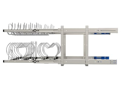 Rev-A-Shelf Two-Tier Steel Wire Pullout Cookware Cabinet Organizer w/Soft-Close