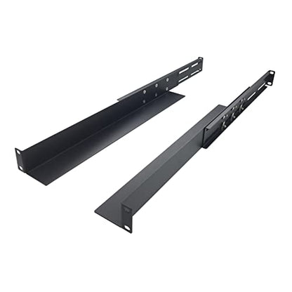 1U Universal 4-Post Rack Mount Server Shelf Rails for Dell Compaq HP IBM APC - 16-33 Inches Adjustable Depth-110 lbs Capacity (16-33" Rails)