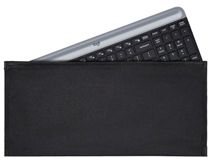 Keyboard Anti Dust Bag Sleeve Pouch for 60%-80% Keys Keyboard, Logitech/Redragon/Havit/Keychron/RK ROYAL KLUDGE/MageGee/Apple Magic Universal Wireless/Wire Computer/Gaming Keyboard Case Cover-Black - color: Black - 16.53 x 7.87 Inch