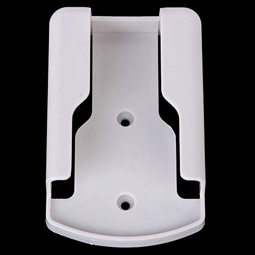 Remote Holder Wall Mount Media Controller Organizer White Plastic Storage Box