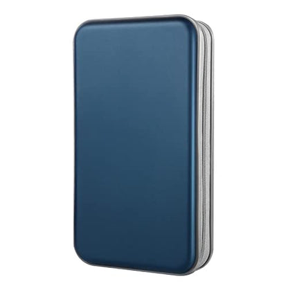 DVD Case, Bivisen CD Case Holder Wallet Binder 96 Capacity CD/DVD Cases Storage Holder Binder Organizer Wallet Book for Car Home Travel (Dark Blue) - color: Dark Blue