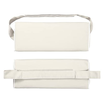 Enipate Outdoor Chaise Lounge Head Pillow, Pack of 2 Water Resistant Headrest Pillows with Elastic Band for Pool Patio Chairs - color: Beige
