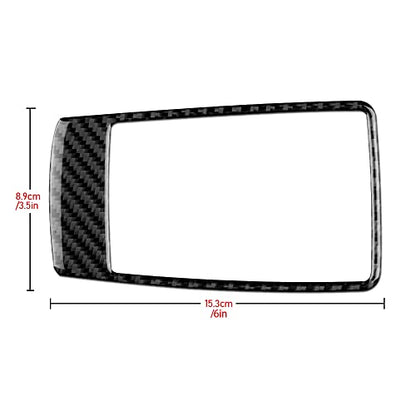 AIRSPEED Carbon Fiber Car Gear Shift Panel Cover Center Console Sticker Interior Trim for Subaru Impreza 2017-2023 Crosstrek 2018-2023 Accessories (Black) - color: Center Panel Cover-black