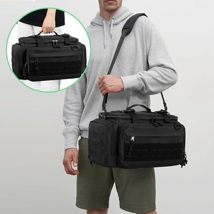 PGmoon Tactical Console Carrying Case Compatible with Xbox Series X, Travel Carry Case Bag with Multi-Pockets for Controllers, Discs & More Accessories (Patent Design)