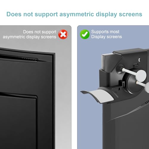 Headphone Holder for Screen, Plastic Headphone Stand, Headset Stand Suitable for AirPods Max, Sony, Bose, Beats and More (black)