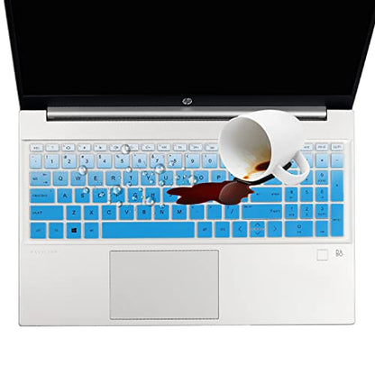 Keyboard Cover for HP 17.3" Laptop 17-cn/cp 17t-cn 17t-cn400 17z-cp000 17-cn4153cl 17-cn3327dx 17-cn2077nr 17-cn3399nr 17-cn4153cl 17-cn4065cl 17-cn3103nr 17-cn0003dx 17-cn3097nr 17-cn3053cl 17t-cn200 - color: GradualBlue(Regular Letters)