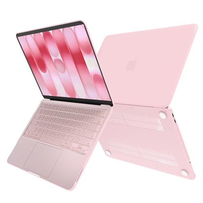 G JGOO Compatible with MacBook Neo Case 13 inch 2026 Release Model A3404 with A18 Pro Chip, Matte Protective Laptop Plastic Hard Shell Case with Keyboard Cover & Screen Protector, Baby Pink - color: Baby Pink