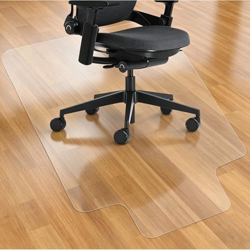 Office Chair Mats, Clear Chair mat for Hard Floors 36 x 48 Inches Transparent Floor Mats for Hardwood Floors for Office & Home