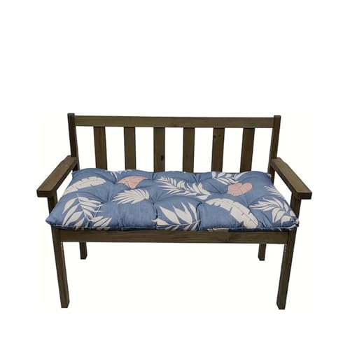 Outdoor Waterproof Bench Cushions Garden Bench Cushion Tufted Chair Pad 40 x 20 in Replacement Seat Pad for Garden Patio Blue Grey - color: Blue Grey