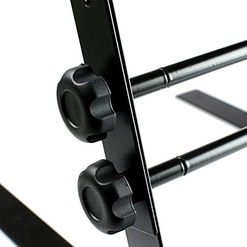 RockJam Portable DJ Laptop Stand with Adjustable Height, Anti-Slip Design, Works For Laptops, Controllers & CD Players - size: Desktop