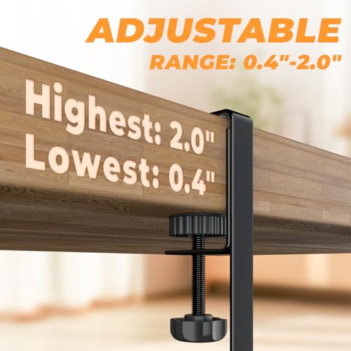 Under Desk Cable Management Tray, No Drill Steel Desk Cable Organizers, Wire Management Tray Cable Management Rack (24.4" Length-Black) - color: 1 Pack-24.4"-Black