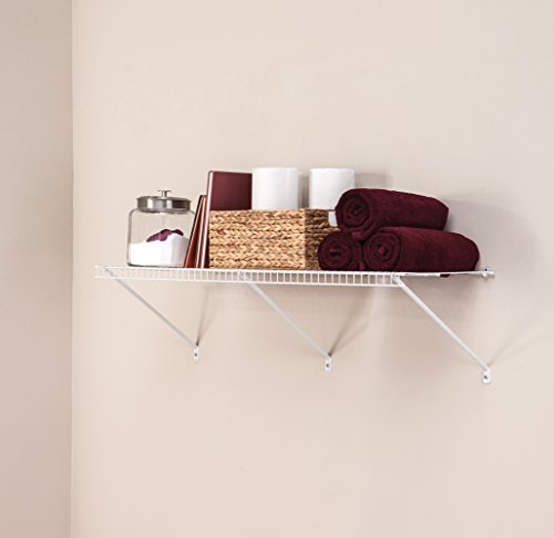 ClosetMaid Multi-Purpose Ventilated Wire Shelf Kit, 4 Ft. by 16in., White