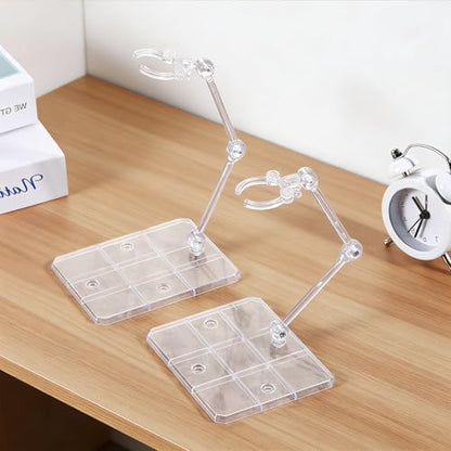 CIATBYYJ 2Pcs Action Figure Stand Assembly Action Figure Display Holder Base Universal Humanoid Model Support Display Stand