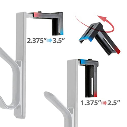 Officemate Coat Hooks for Cubicle Panels,Adjustable,Comes in (22009) Black,(Pack of 12) - size: 12 Pack
