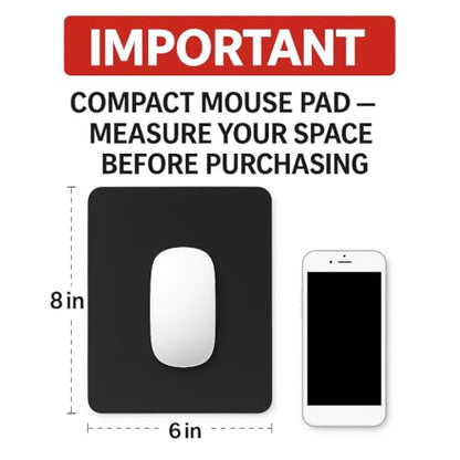 Faux Leather Mouse Pad 6 x 8 INCH – Elegant & Waterproof | Synthetic Leather, Non-Slip Rubber Base, Stitched Edges | Ideal for Laptop, Office, Travel (Light Green) - color: LIGHT GREEN