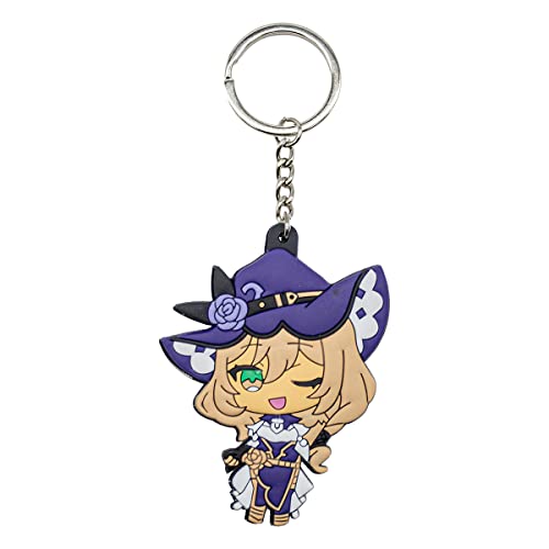 Impact Videogame Colorful Lanyard Keychains Stickers - color: Lisa