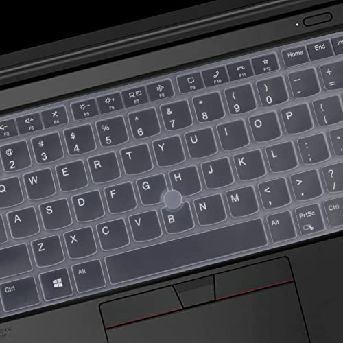 Keyboard Cover for 2024 2023 Lenovo Thinkpad x1 Carbon Gen 11/10 14", ThinkPad T14 T14s L14 P14s Gen 5/Gen 4/Gen 3, X1 Yoga Gen 8/7, E14 Gen 6/5 (Not Fit T14 L14 P14s Gen 2 1, E14 Gen 4/3) - color: Clear