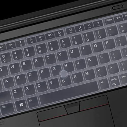 Keyboard Cover for 2024 2023 Lenovo Thinkpad x1 Carbon Gen 11/10 14", ThinkPad T14 T14s L14 P14s Gen 5/Gen 4/Gen 3, X1 Yoga Gen 8/7, E14 Gen 6/5 (Not Fit T14 L14 P14s Gen 2 1, E14 Gen 4/3) - color: Clear