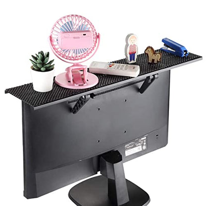 Bracwiser No Drill TV Top Shelf 24 inch Wide Monitor Top Mounting Bracket Platform Holds Speaker, AV Receiver, Media Box, Game Console and More - size: 24 inch