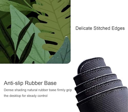 Desk Mat, Large Desk Pad Large Mouse Pad Cute Desk Accessories Home Office Essentials XL Desk Mat Desk Pad Mat for Keyboard Mouse Desk Pads On Top of Desks Computer Monstera Leaves - color: Monstera Leaves