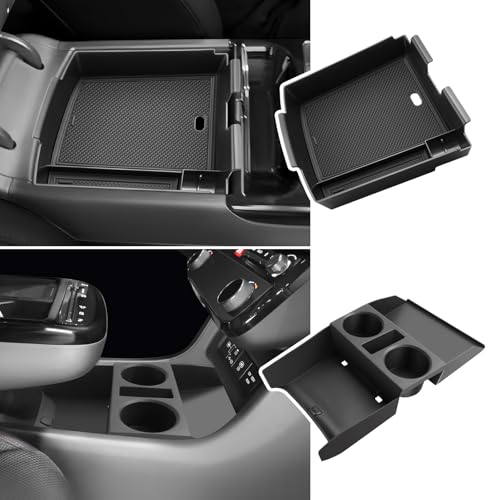 BIBIBO 2Pack 2025 Tucson Center Console Organizer for 2025 Hyundai Tucson Limited Under Console Tray 2025 Tucson Insert Under Center Console Organizer 2025 Hyundai Tucson Limited Accessories Tucson - color: for 2025+Tucson(2Pack)-Black