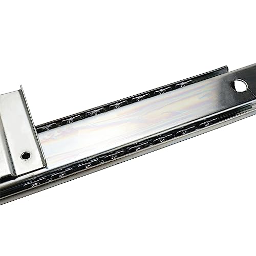 KUMGROT Keyboard Tray Slides 14" Silver Cold Rolled Steel Computer Drawer Tray Ball Bearing Keyboard Slides with Adjustable Height Bracket - color: Silver, size: W:1.38"/T:0.3"