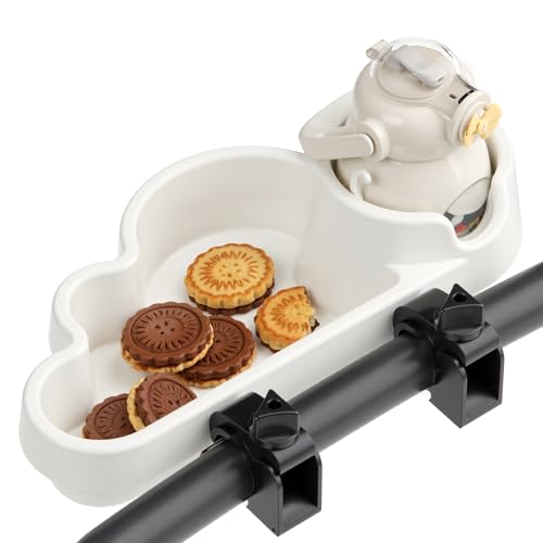 Li & Zhao Universal Stroller Snack Tray Attachment - Universal Snack Tray for Cloud Cup Holder Tray Plastic Accessories for Baby,Toddler(Beige) - color: B-Beige