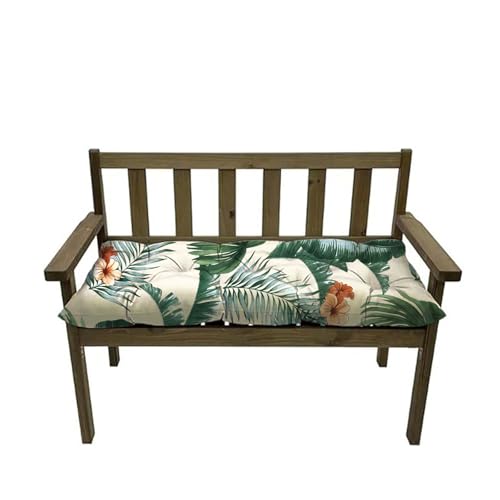 Waterproof Swing Chair Cushions for Outdoor Furniture Patio Beach Cushion Thick Outdoor Garden Beach Seat Pad 20 x 40 in White Green - color: White Green
