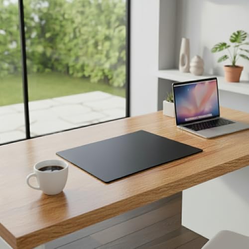 Dacasso Leatherette Conference Pads - color: Black, size: 19" x 24"
