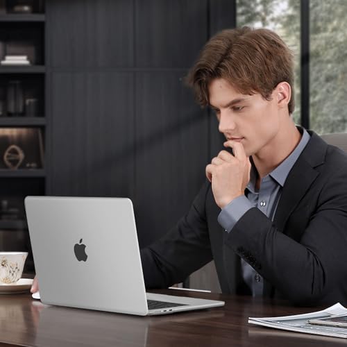 MOSISO Ultra-Thin & Seamlessly Closes Cover Compatible with MacBook Air 13 inch Case M5 M4 M3 M2 2026-2022 A3449 A3240 A3113 A2681, 2 in 1 Kit Anti-Fingerprints Shell for Mac Air 13.6, Matte Clear - color: Matte Clear