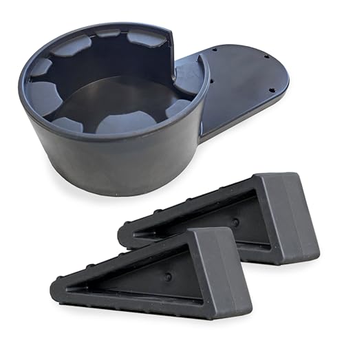 Stander Laptop Accessory Kit, Cup Holder and Anti-Slip Rubber Elevated Computer Laptop Wedges for Stander Wonder Tray and Able Life Overbed Tables