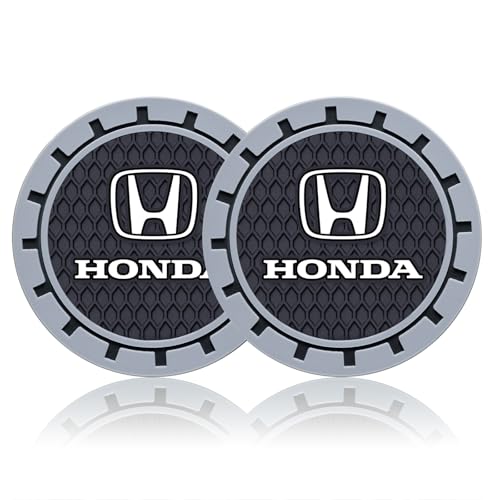 Car Cup Coaster, 2PCS Universal Non-Slip Cup Holders, Compatible with Honda Series Car Cup Holder Coasters，Car Drink Coaster Holder Accessory, Black - color: H11 Black