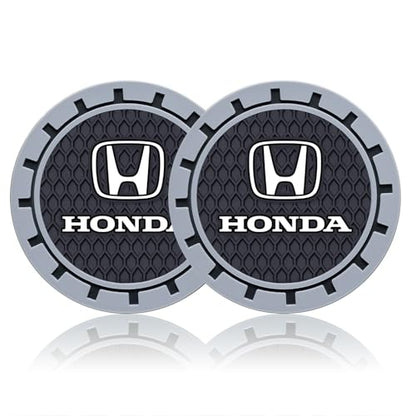 Car Cup Coaster, 2PCS Universal Non-Slip Cup Holders, Compatible with Honda Series Car Cup Holder Coasters，Car Drink Coaster Holder Accessory, Black - color: H11 Black